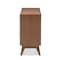 Baxton Studio Calypso Mid-Century White and Walnut Wood 6-Drawer Storage Dresser 137-7502 - alternate 3